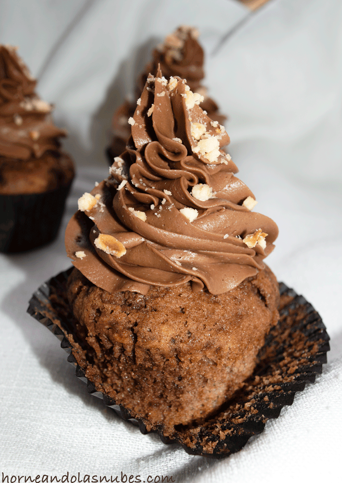 Cupcakes de canela y nutella Cupcakes de canela y nutella