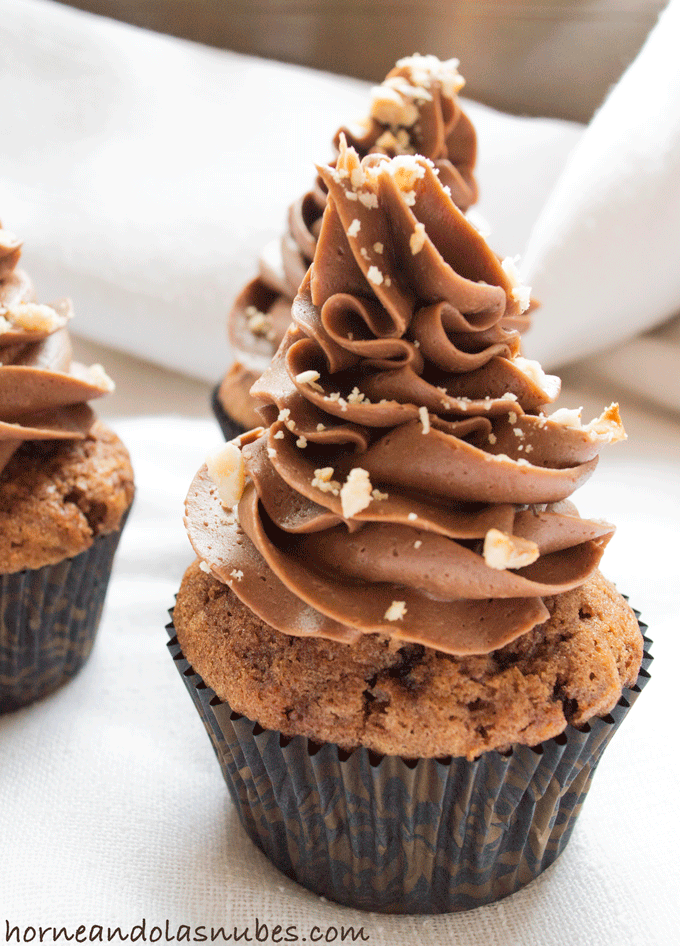 Cupcakes de canela y nutella Cupcakes de canela y nutella