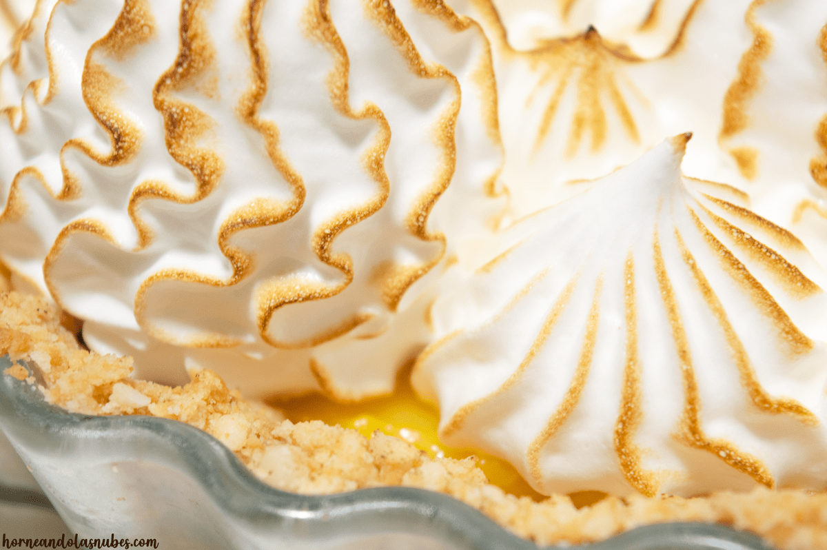Tarta de limón y merengue