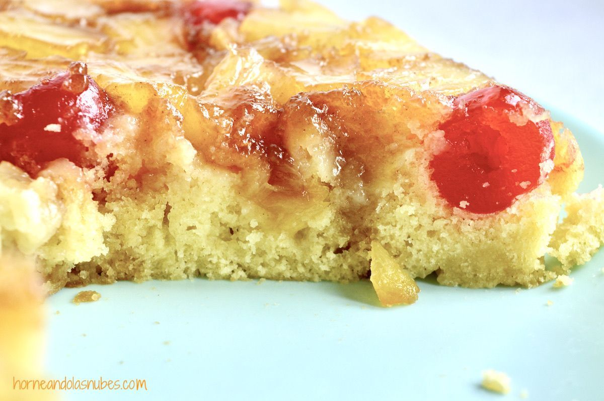 Tarta de piña en sartén