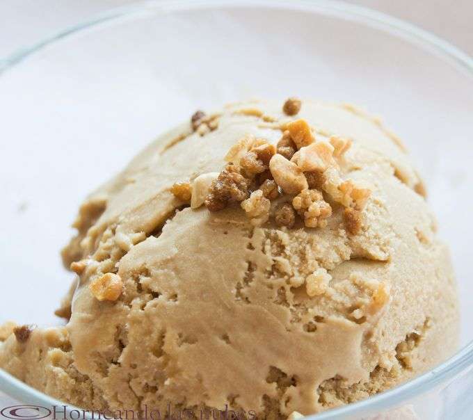 Helado de café y dulce de leche